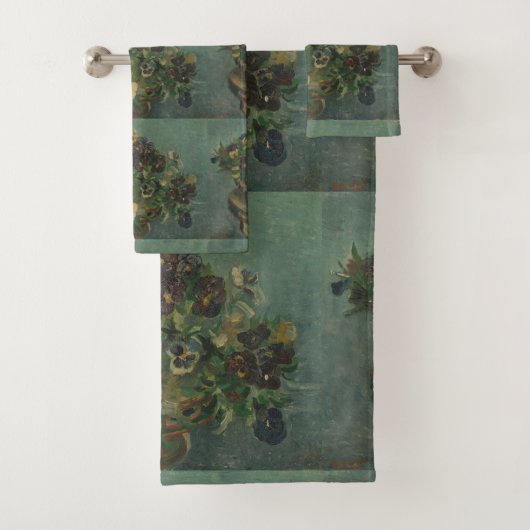  bloemen van Gogh - mandje van Pansies Bad Handdoek (Insitu)