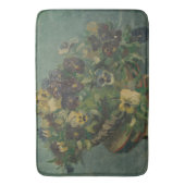  bloemen van Gogh - mandje van Pansies Badmat (Voorkant Verticaal)