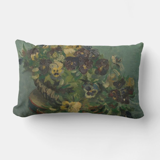  bloemen van Gogh - mandje van Pansies Kussen (Voorkant)
