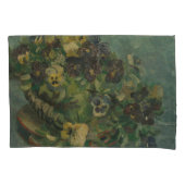  bloemen van Gogh - mandje van Pansies Kussensloop (Voorkant-Links)