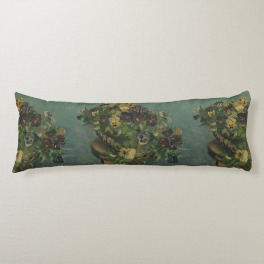 bloemen van Gogh mandje van Pansies Pillow Lichaamskussen (Voorkant)