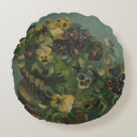 bloemen van Gogh - mandje van Pansies Rond Kussen<br><div class="desc">Het ontwerp van dit product bevat een aantrekkelijke afdruk van "Basket of Pansies", een olie op het schilderij van doek, die in 1887 door Vincent van Gogh werd gemaakt. Vincent van Gogh (1853 - 1890) was een Nederlandse Post-Impressionistische schilder die in iets meer dan tien jaar ongeveer 2.100 schilderijen creëerde,...</div>