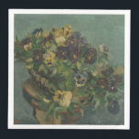 bloemen van Gogh - mandje van Pansies Servet<br><div class="desc">Het ontwerp van dit product bevat een aantrekkelijke afdruk van "Basket of Pansies", een olie op het schilderij van doek, die in 1887 door Vincent van Gogh werd gemaakt. Vincent van Gogh (1853 - 1890) was een Nederlandse Post-Impressionistische schilder die in iets meer dan tien jaar ongeveer 2.100 schilderijen creëerde,...</div>