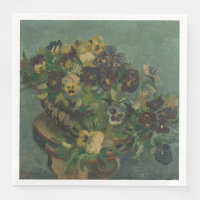  bloemen van Gogh - mandje van Pansies