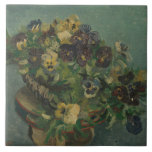 bloemen van Gogh - mandje van Pansies Tegeltje<br><div class="desc">Het ontwerp van dit product bevat een aantrekkelijke afdruk van "Basket of Pansies", een olie op het schilderij van doek, die in 1887 door Vincent van Gogh werd gemaakt. Vincent van Gogh (1853 - 1890) was een Nederlandse Post-Impressionistische schilder die in iets meer dan tien jaar ongeveer 2.100 schilderijen creëerde,...</div>