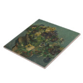  bloemen van Gogh - mandje van Pansies Tegeltje (Zijkant)