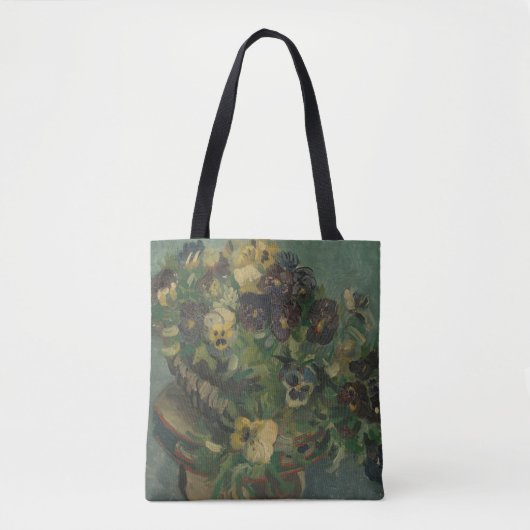  bloemen van Gogh - mandje van Pansies Tote Bag (Voorkant)