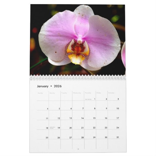 Bloemen van Hawaii Kalender (Jan 2026)