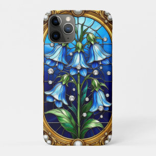 Bloemen van het Blauwe Klokje en Details van Goude Case-Mate iPhone Case