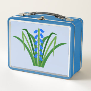 Bloemen van het blauwe klokje lente baby jongen