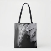 Bloemen van het bloeden, zwart en wit tote bag (Voorkant)
