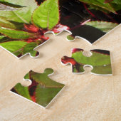 Bloemen van het Busy Lizzie-plantje Legpuzzel (Zijkant)