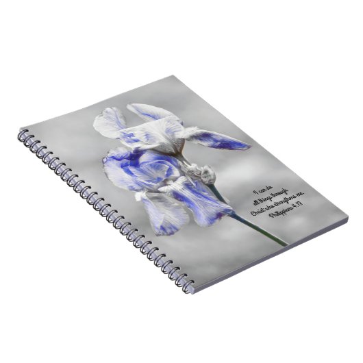 Bloemen van het Faith Iris Sterth Notitieboek Pray (Rechterzijde)