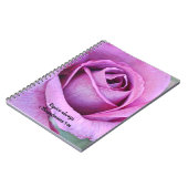Bloemen van het Faith Paarse Roos Rejoice Journal Notitieboek (Linkerzijde)
