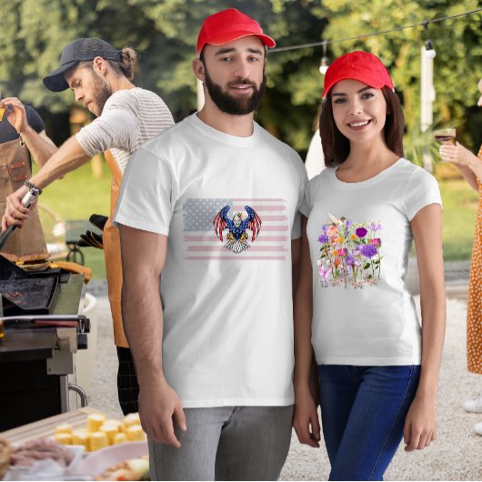 Bloemen van het hart t-shirt