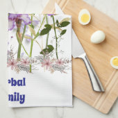 Bloemen van het hart theedoek (Quarter Fold)