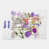 Bloemen van het hart theedoek (Horizontaal)