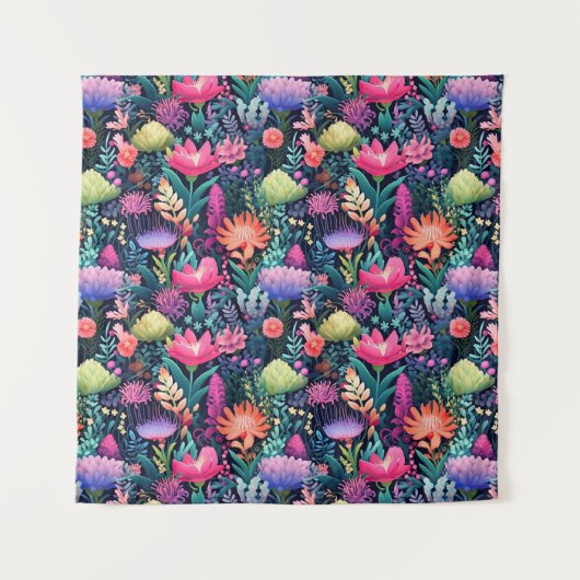 Bloemen van het Zee - Seabed Garden Wandkleed (Voorkant)