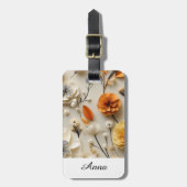 Bloemen van Inspiratie: Gepersonaliseerd Bagagelabel (Voorkant verticaal)