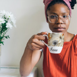 Bloemen van Inspiratie: Gepersonaliseerd Latte Mok