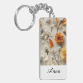 Bloemen van Inspiratie: Gepersonaliseerd Sleutelhanger (Voorkant Links)