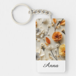 Bloemen van Inspiratie: Gepersonaliseerd Sleutelhanger