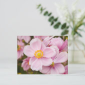 Bloemen van Japanse anemone Briefkaart (Staand voorkant)