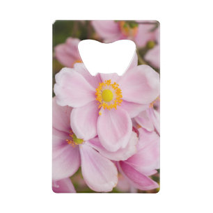 Bloemen van Japanse anemone Creditkaart Flessenopener