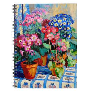 Bloemen van Konstantin Gorbatov in Pots Notitieboek