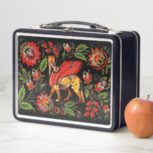 Bloemen van Lamassu Metal Lunchbox
