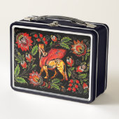 Bloemen van Lamassu Metal Lunchbox (Voorkant)