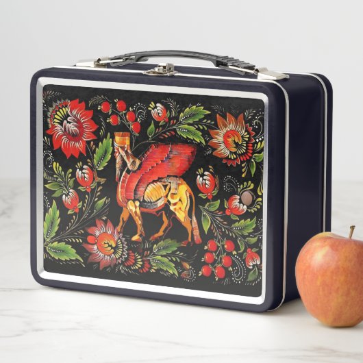 Bloemen van Lamassu Metalen Lunchbox (In situ)