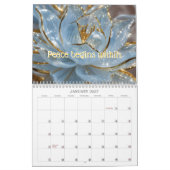 Bloemen van Licht Glas Bloemen Kalender (Jan 2027)