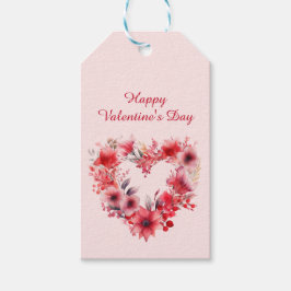 Bloemen van Liefde | Aangepaste naam | VALENTIJNSD Cadeaulabel