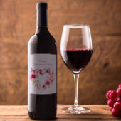 Bloemen van Liefde | Bloemen | Fijne Valentijnsdag Wijn Etiket