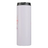 Bloemen van Liefde | Bloemig | Violet | Ik Hou van Thermosbeker (Achterkant)