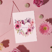 Bloemen van Liefde | Bloemkrans | VALENTIJNSDAG Feestdagenkaart