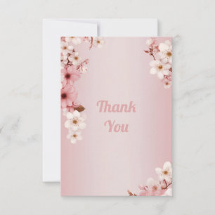 Bloemen van Liefde" Huwelijksuitnodiging Collectie Bedankkaart