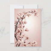 Bloemen van Liefde" Huwelijksuitnodiging Collectie Bedankkaart (Achterkant)