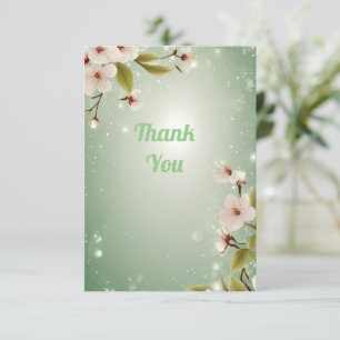 Bloemen van Liefde" Huwelijksuitnodiging Collectie Bedankkaart