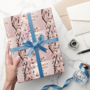 Bloemen van Liefde" Huwelijksuitnodiging Collectie Cadeaupapier