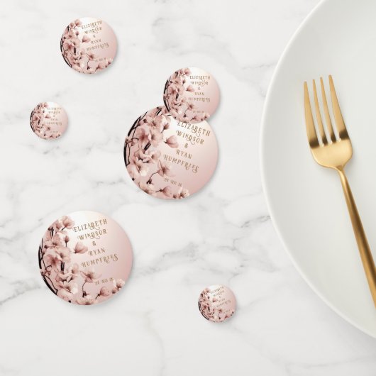 Bloemen van Liefde" Huwelijksuitnodiging Collectie Confetti (Groep)