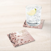 Bloemen van Liefde" Huwelijksuitnodiging Collectie Kartonnen Onderzetters (Insitu)