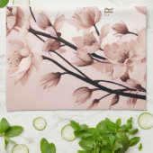 Bloemen van Liefde" Huwelijksuitnodiging Collectie Theedoek (Gevouwen)