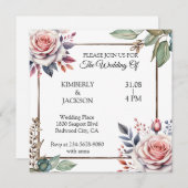 Bloemen van liefde kaart (Voorkant / Achterkant)