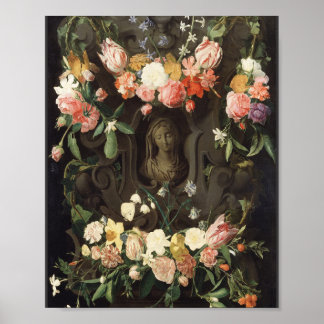 Bloemen van Maria Heilige Kunst Poster