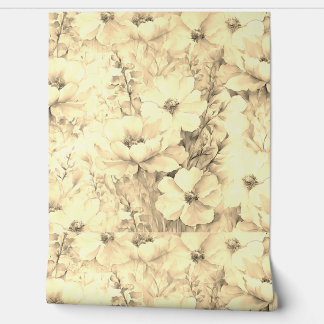 Bloemen van nostalgie Wallpaper Behang