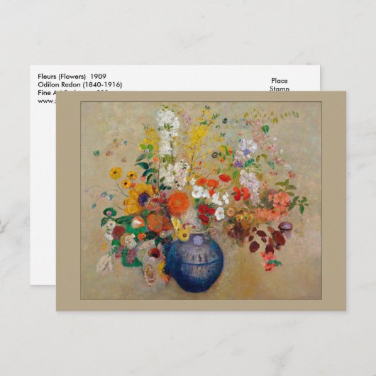 Bloemen van Odilon Redon Briefkaart (Voorkant / Achterkant)