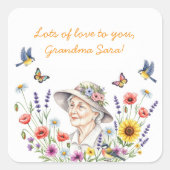 Bloemen van oma Stickers (Voorkant)