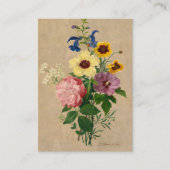 Bloemen van Pierre Joseph Redoute Visitekaartje (Voorkant)